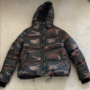 Camo Puffer Jacket